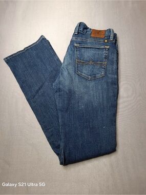 Lucky Brand Men's Dark Blue Straight Jeans